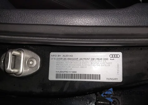 2016 Audi A3 2.0T Premium z USA, uszkodzony, nr VIN WAUB8GFF8G1019886